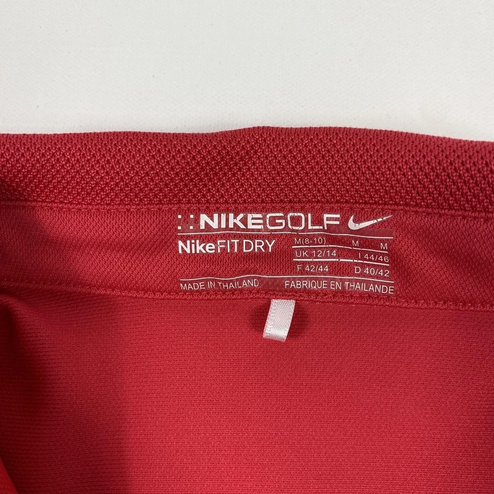 Nike Golf Polo Shirt Womens Medium Sanctuary Cat Island SC Long Sleeve Dri-Fit